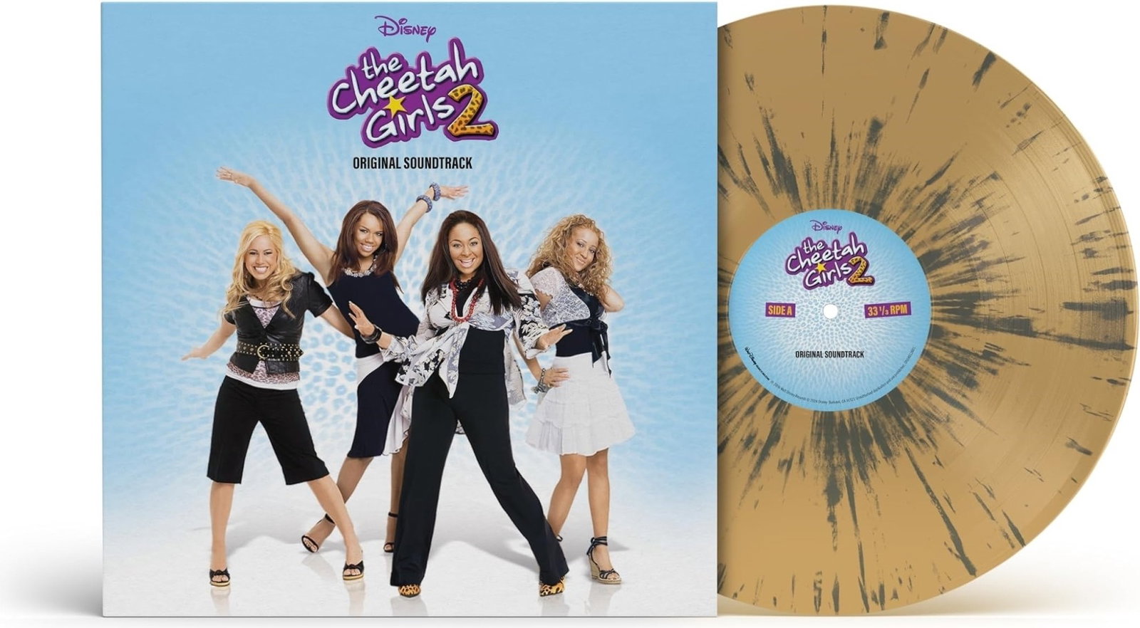 CHEETAH GIRLS - CHEETAH GIRLS 2 (SONGS FROM THE DISNEY CHANNEL ORIGINAL MOVIE) (TRANS. TAN/BLACK ICE SPLATTER VINYL)