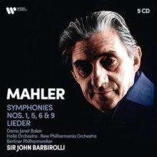 Barbiroli,sir John - Mahler: Symphonies Nos. 1 5 6 9 Lieder (5cd)