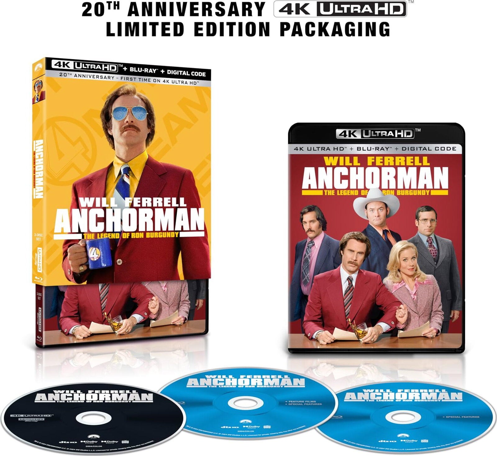 ANCHORMAN: THE LEGEND OF RON BURGUNDY (4K ULTRA HD/BLU-RAY) - ANCHORMAN: THE LEGEND OF RON BURGUNDY (4K ULTRA HD/BLU-RAY)