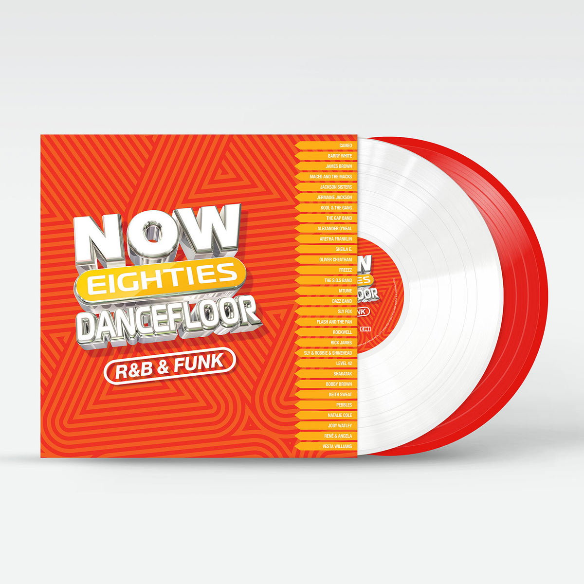 VARIOUS ARTISTS - NOW! 80'S DANCEFLOOR: R&B & FUNK (2LP/RED/WHITE VINYL)