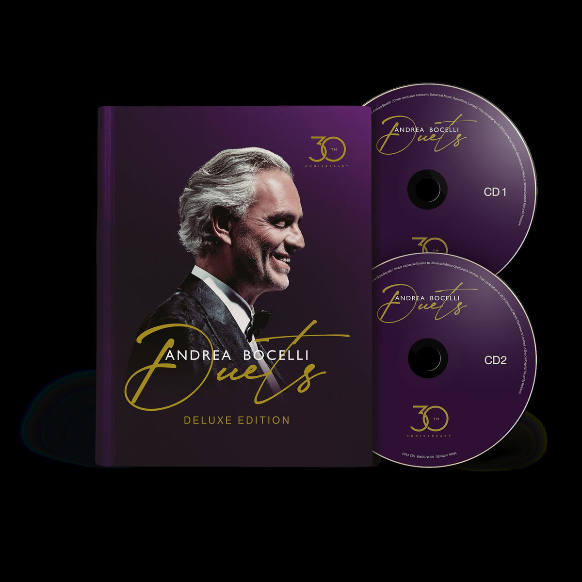 BOCELLI,ANDREA - DUETS (30TH ANNIVERSARY/DELUXE/HARDCOVER BOOK EDITION/2CD)