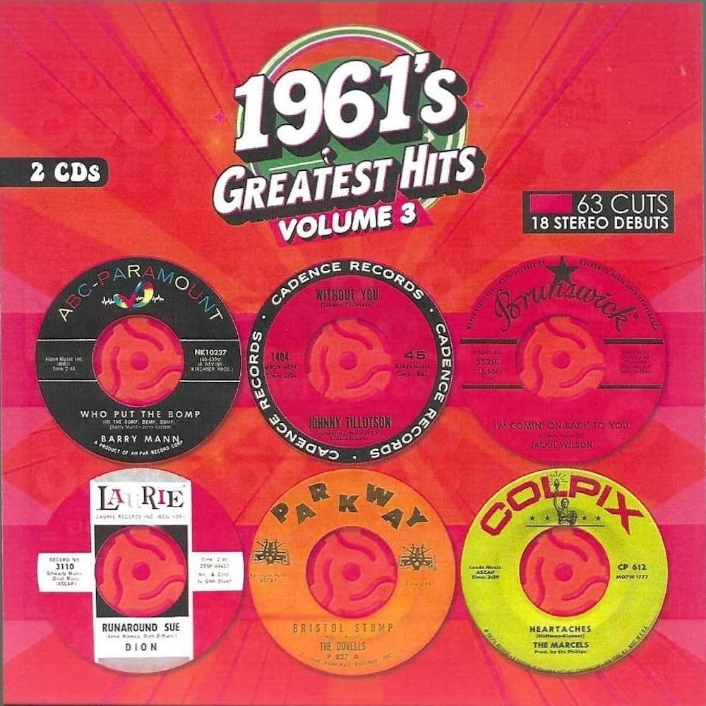 VARIOUS ARTISTS - 1961'S GREATEST HITS, VOL. 3 (2CD)