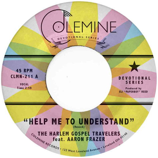 FRAZER,AARON & THE HARLEM GOSPEL TRAVELERS - HELP ME TO UNDERSTAND / LOOK UP! (CLEARWATER BLUE 7INCH)