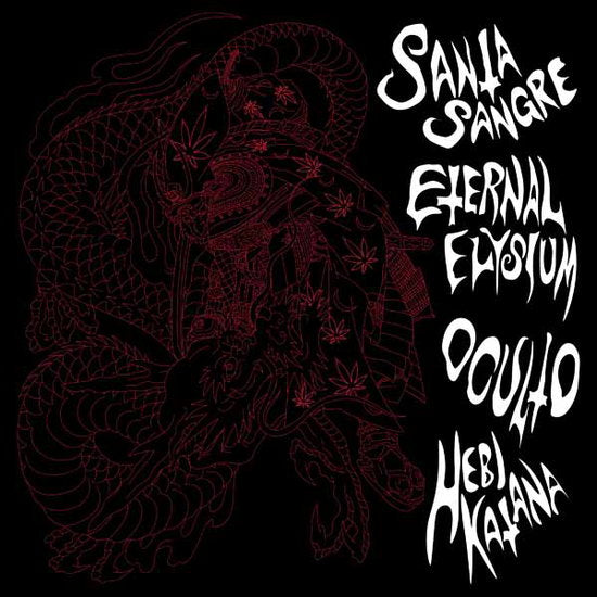 SANTA SANGRE & ETERNAL ELYSIUM & OCULTO - SPLIT (RED MARBLED VINYL)