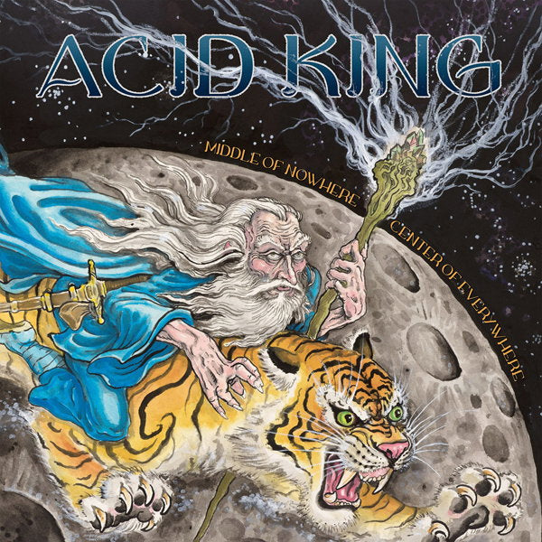 ACID KING - MIDDLE OF NOWHERE, CENTER OF EVERYWHERE (TRANSPARENT BLUE VINYL/2LP/SCREEN-PRINTED SIDE D)