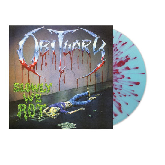 OBITUARY - SLOWLY WE ROT (REMASTERED/EXPANDED) (CORPSE BLUE WITH BLOOD SPLATTER VINYL)