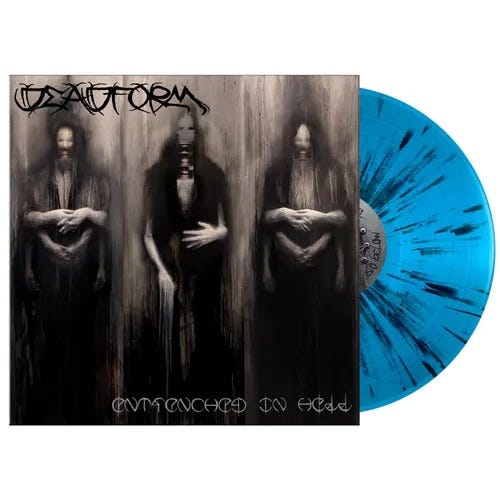 DEADFORM - ENTRENCHED IN HELL (LIMITED/ROYAL BLUE W/ BLACK SPLATTER VINYL)