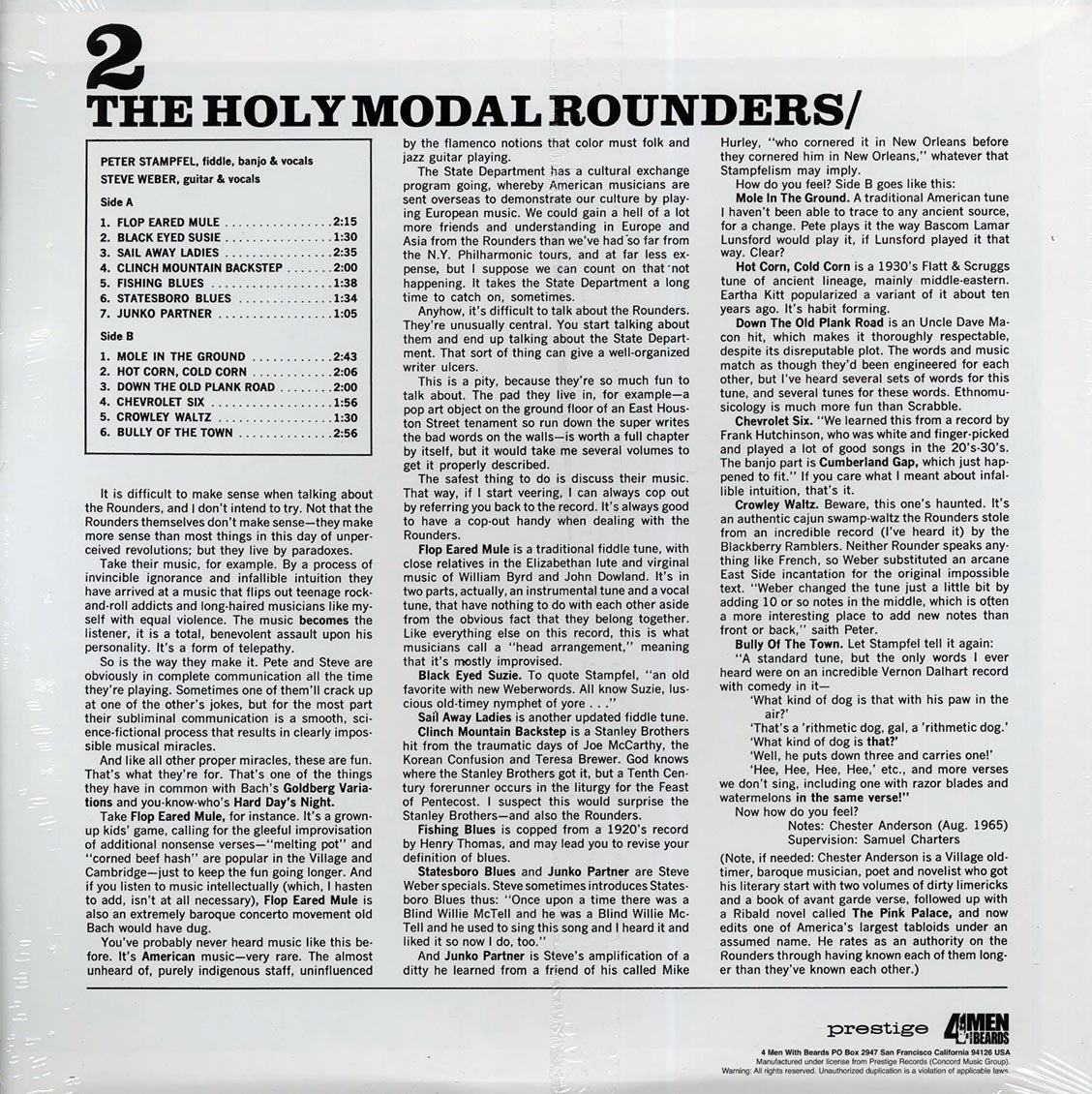 The Holy Modal Rounders - 2 (180g)