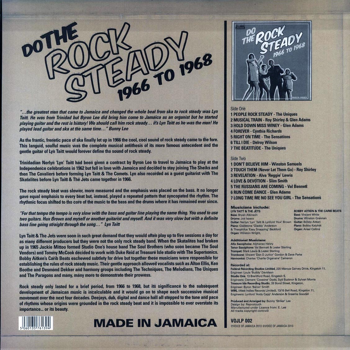 Uniques, The Sensations, Delroy Wilson, Etc. - Do The Rock Steady: 1966-1968 (180g)
