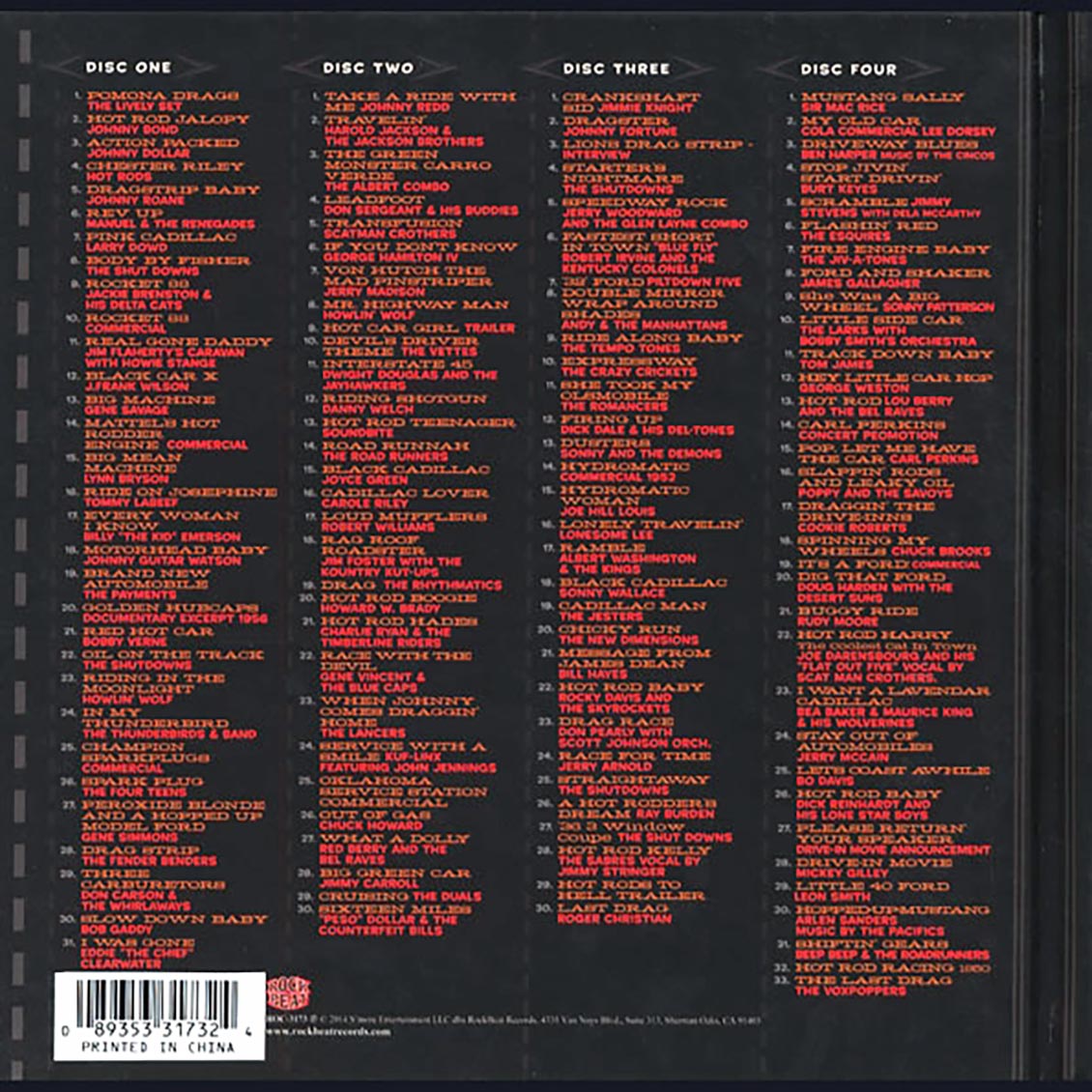 Various - So-Cal Speed Shop's: Hot Rod Classics (68 tracks) (4xCD)