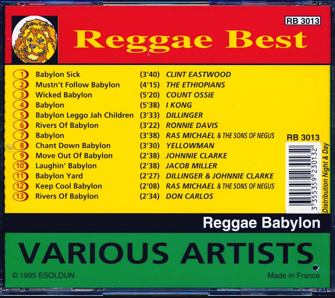 Jacob Miller, Don Carlos, Johnny Clarke, Ras Michael, I Kong, Etc. - Reggae Babylon (marked/ltd stock)