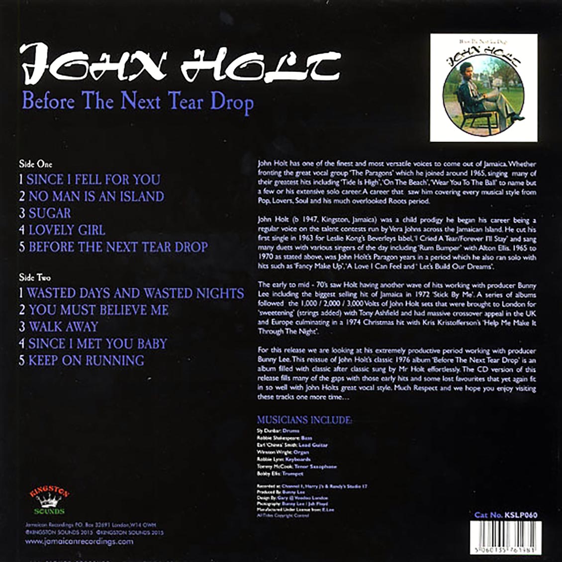 John Holt - Before The Next Teardrop Falls (180g)