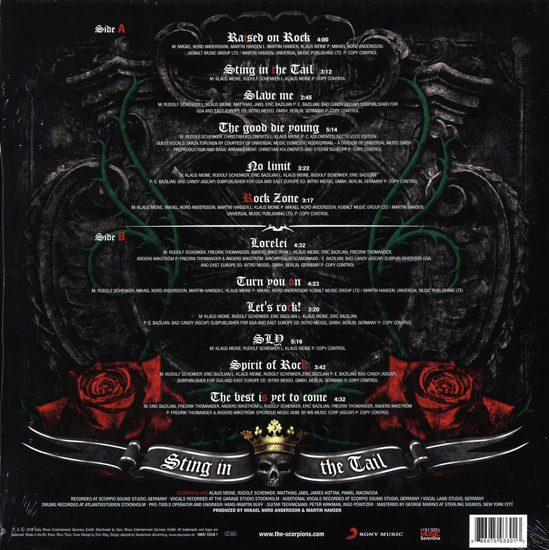 Scorpions - Sting In The Tail (180g)