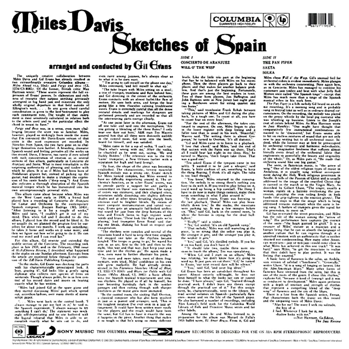 Miles Davis - Sketches Of Spain (180g)