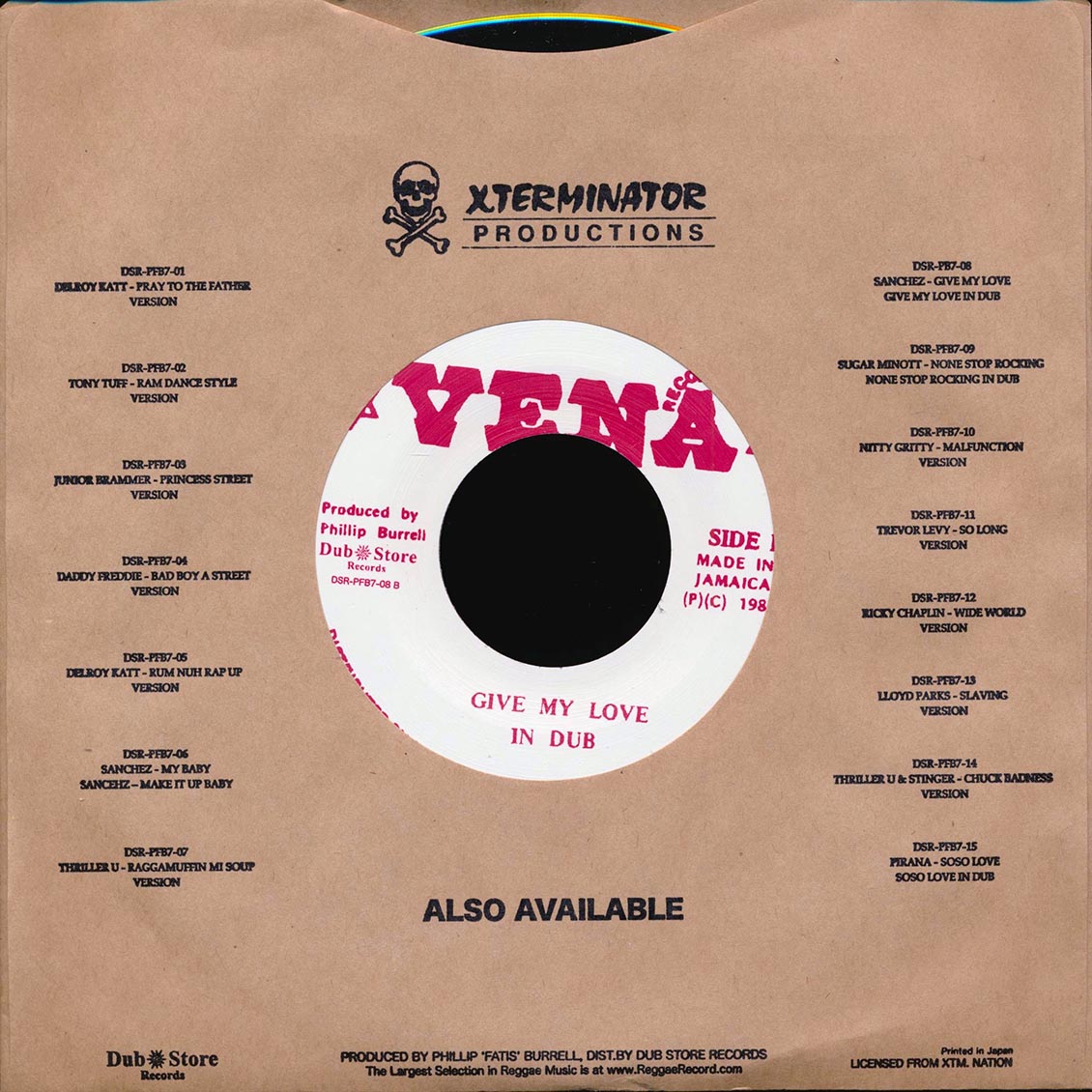Sanchez - Give My Love / Version (Japan) (Japan press)