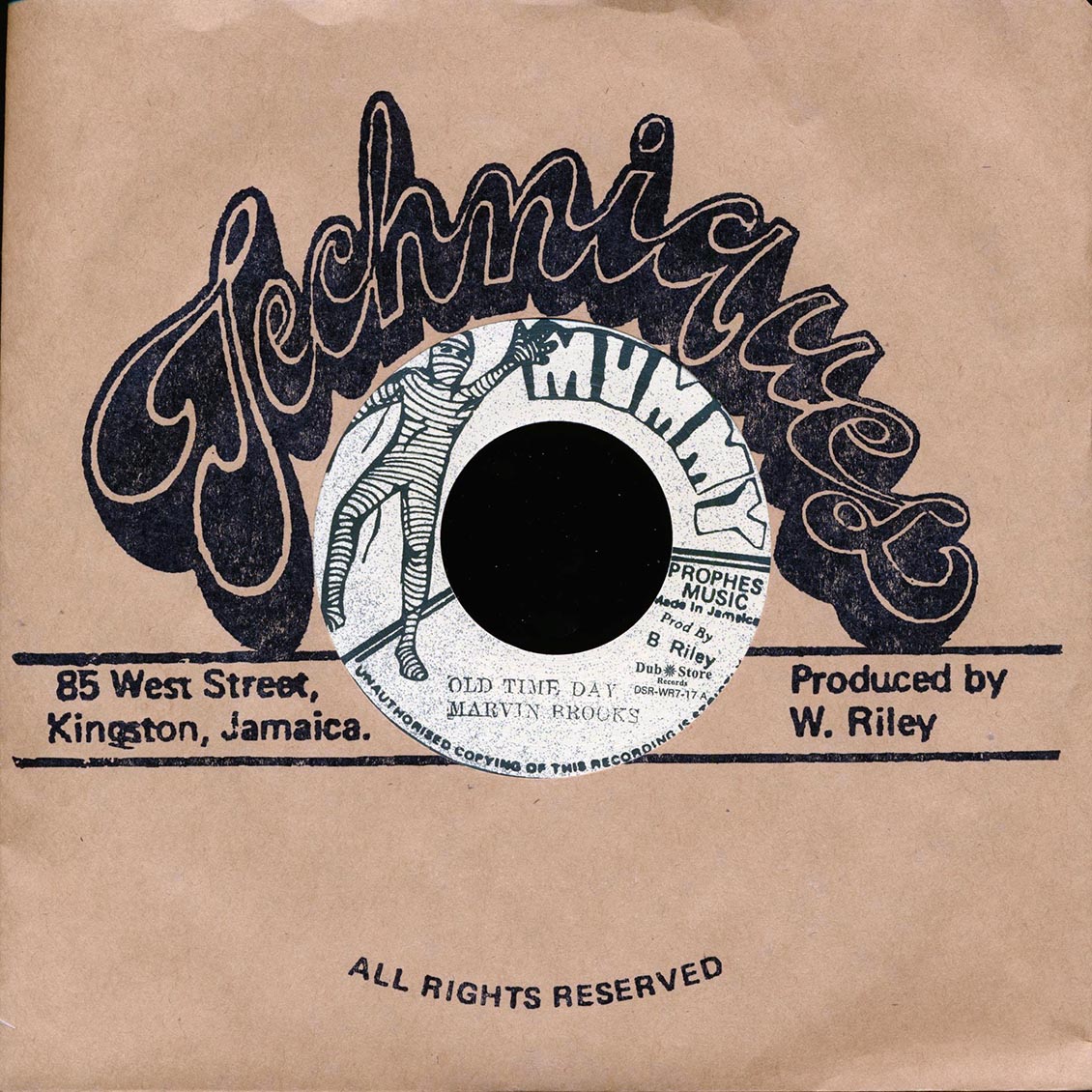 Marvin Brooks - Old Time Day / The Mercenaries - Version (Japan) (Japan press)