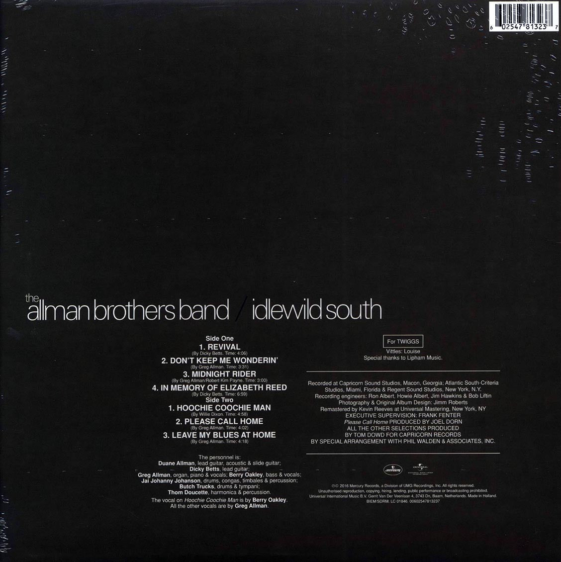 The Allman Brothers Band - Idlewild South (180g) (audiophile)