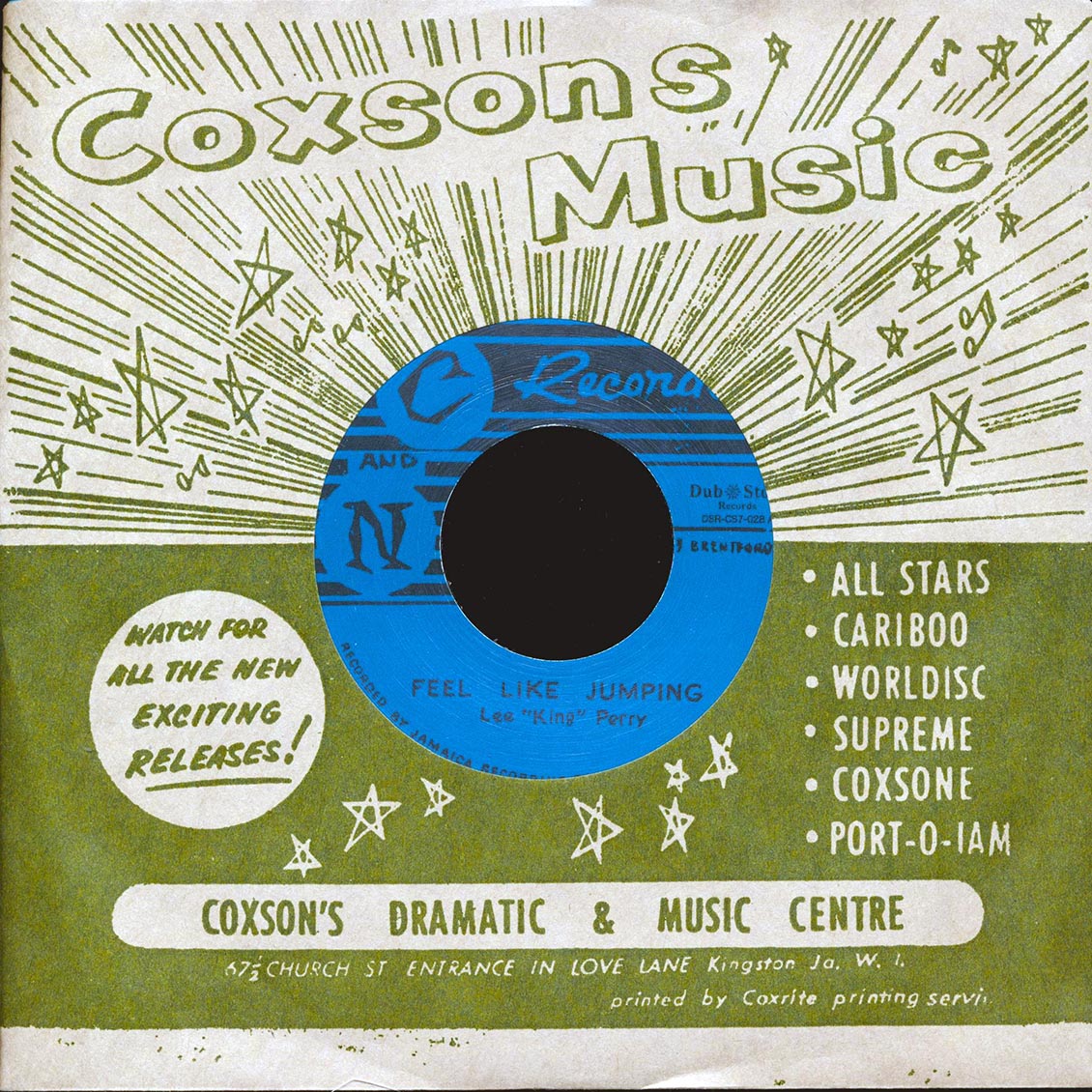Lee Perry - Feel Like Jumping / Roland Alphonso & The Skatalites - Christine Keller (Japan) (Japan press)