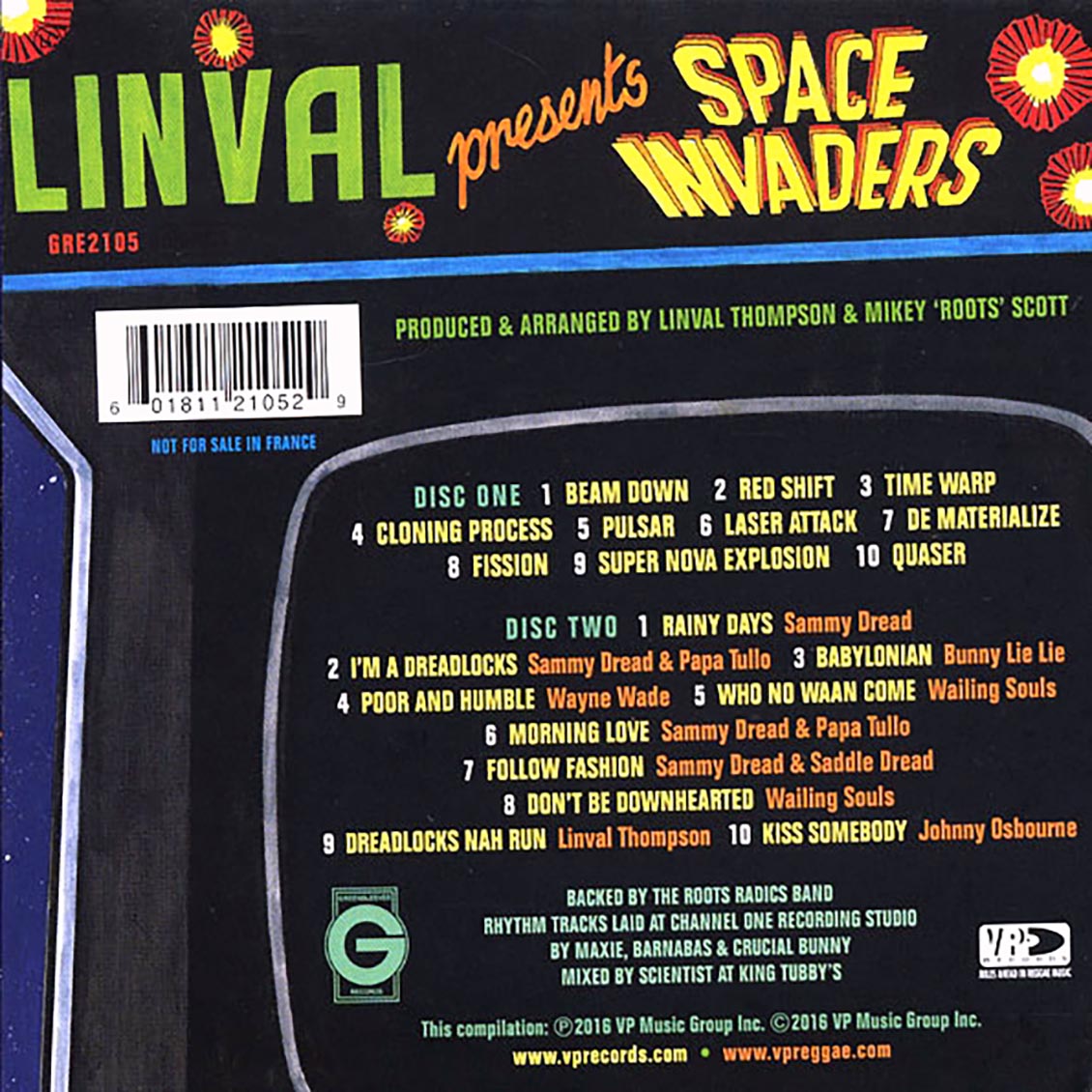 Scientist - Linval Presents: Space Invaders + Bonus Vocals CD (2xCD)