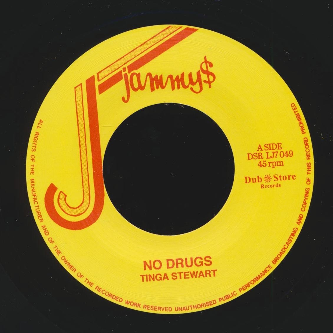 Tinga Stewart - No Drugs / Version (Japan) (Japan press)