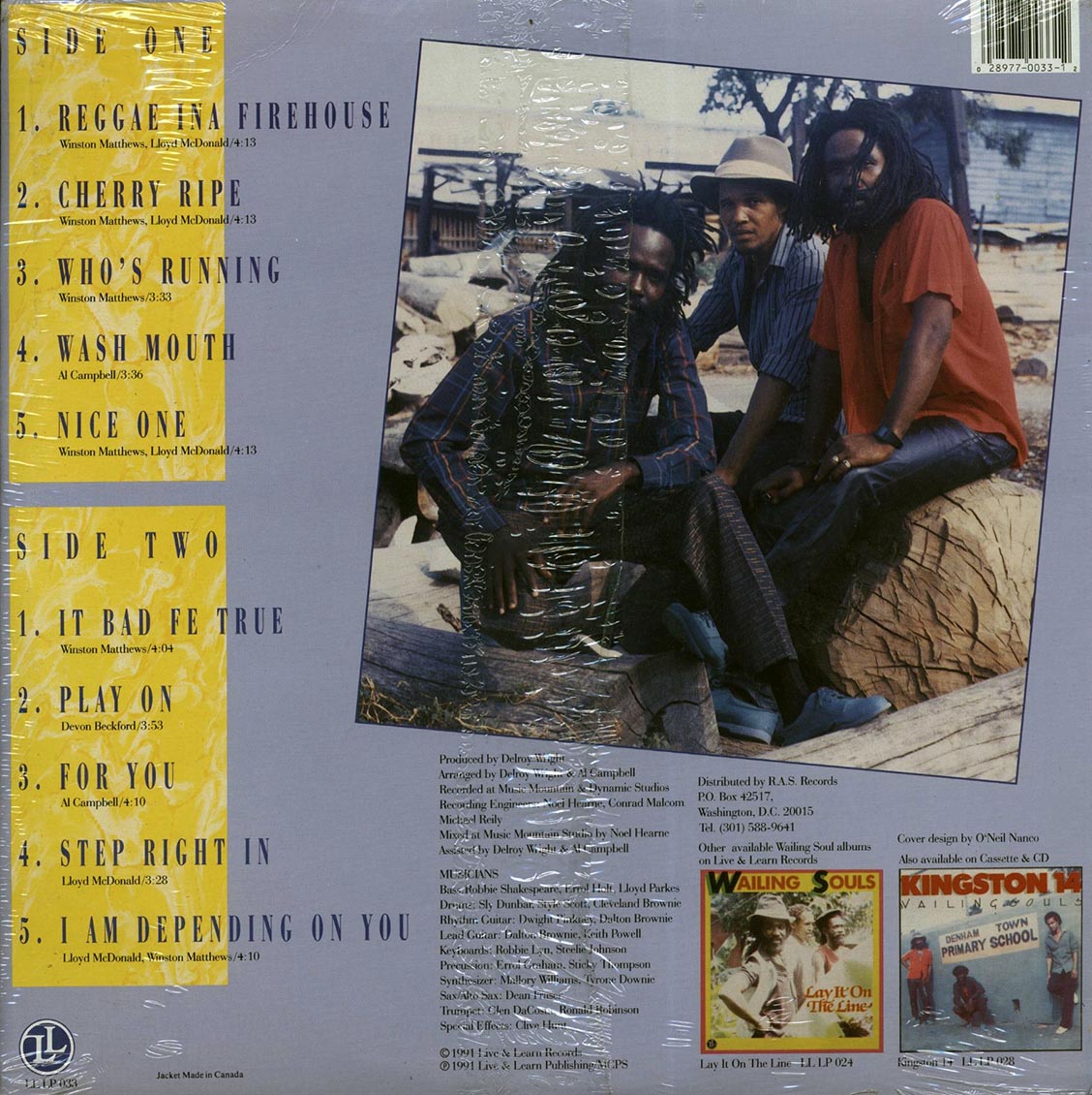 Wailing Souls - Reggae Ina Firehouse