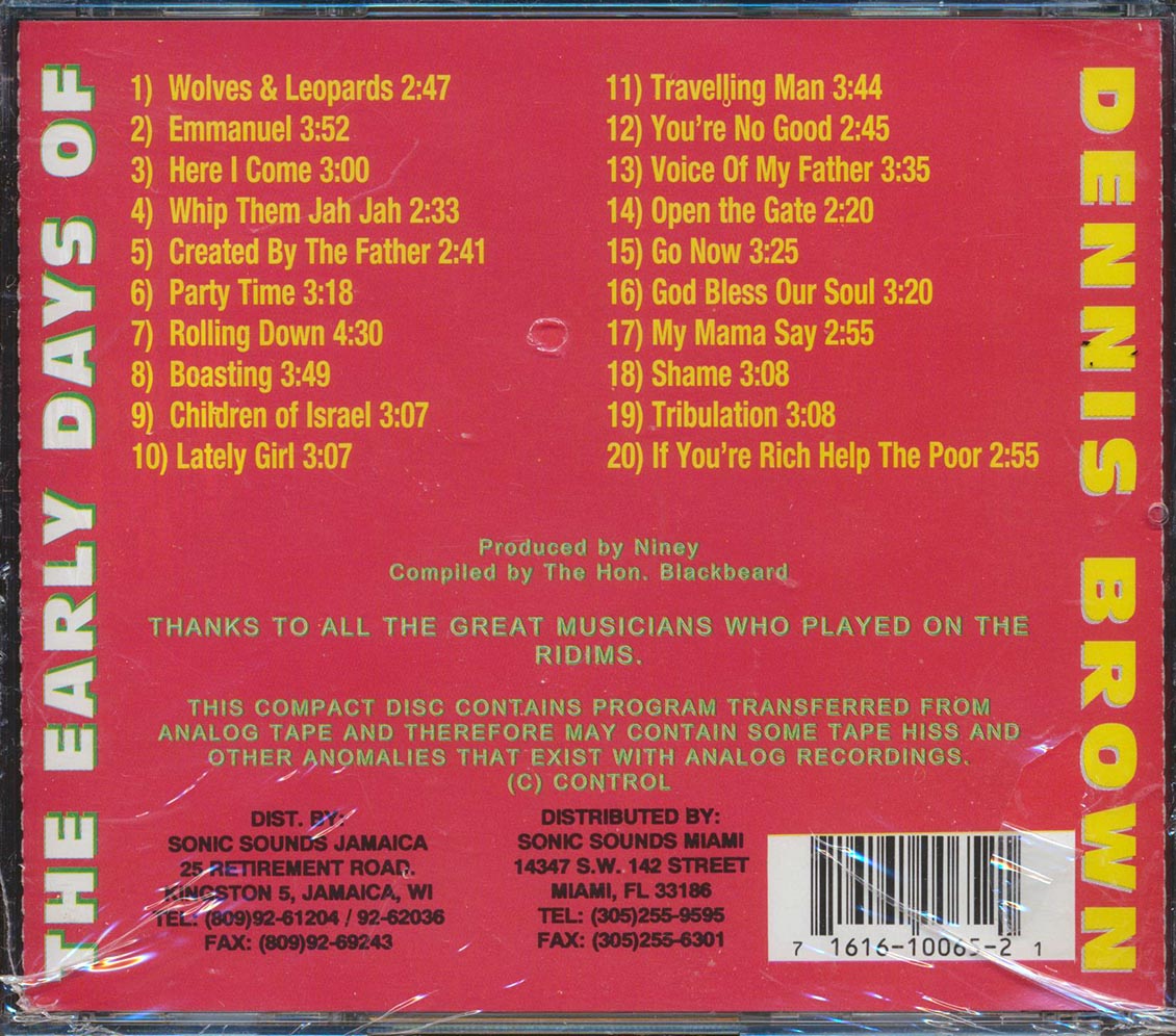 Dennis Brown - Early Days Of Dennis Brown (20 tracks)