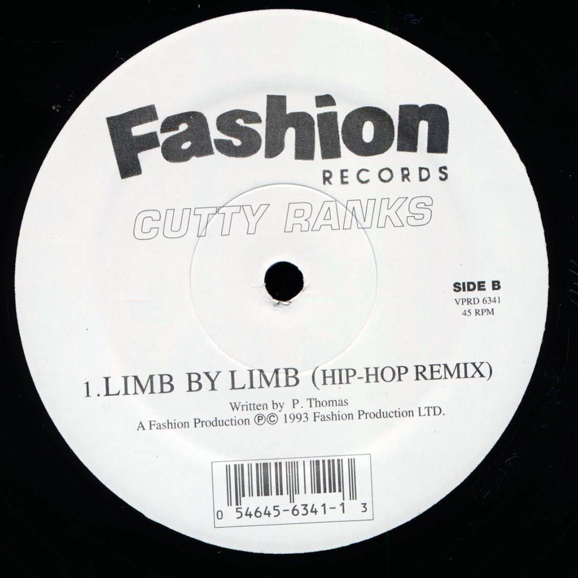 Cutty Ranks - Limb By Limb (Vocal); Cutty Ranks - Limb By Limb (Acapella) / Cutty Ranks - Limb By Limb (Hip Hop Mix) (rhythm: "Pitch")