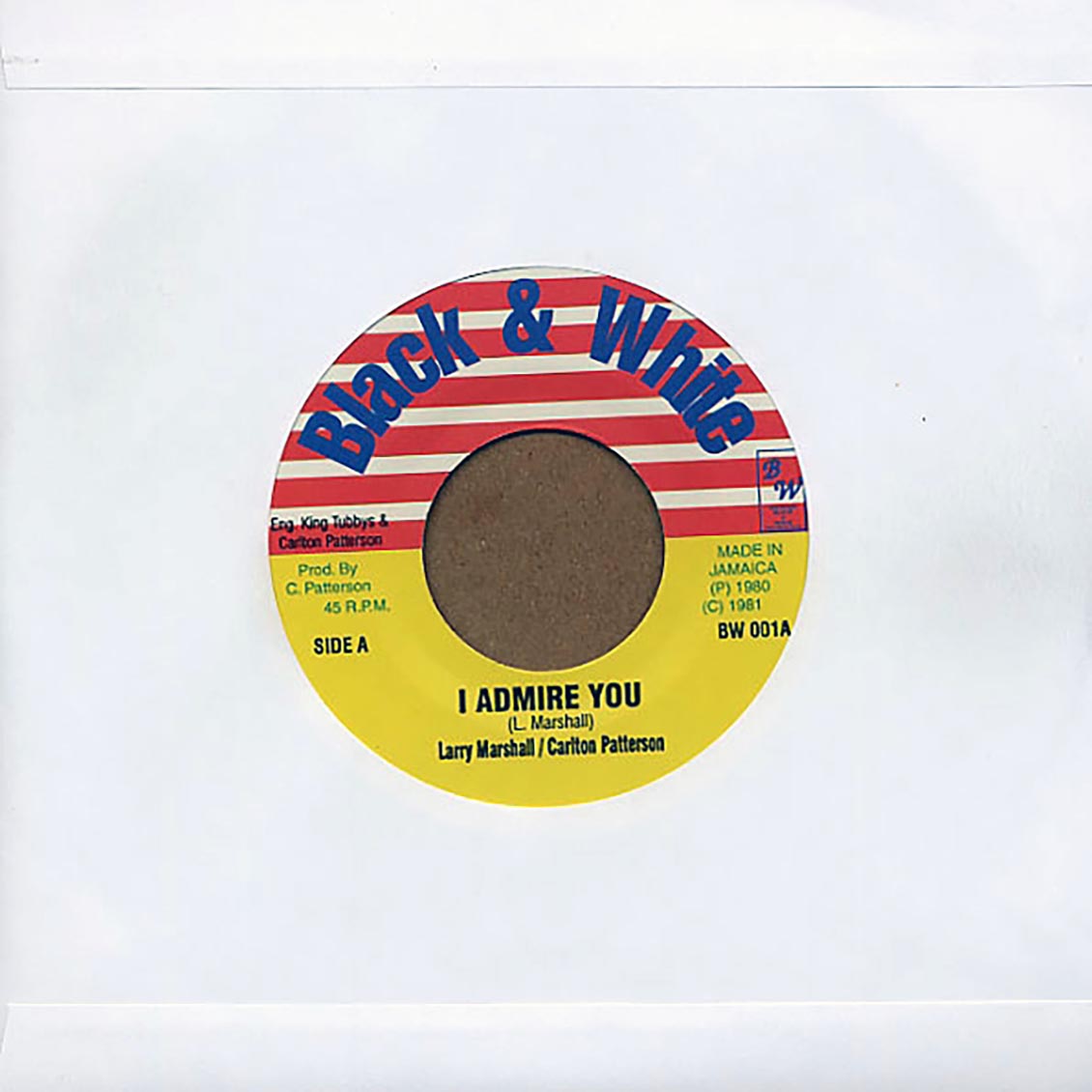 Larry Marshall - I Admire You / King Tubby - Watergate Rock