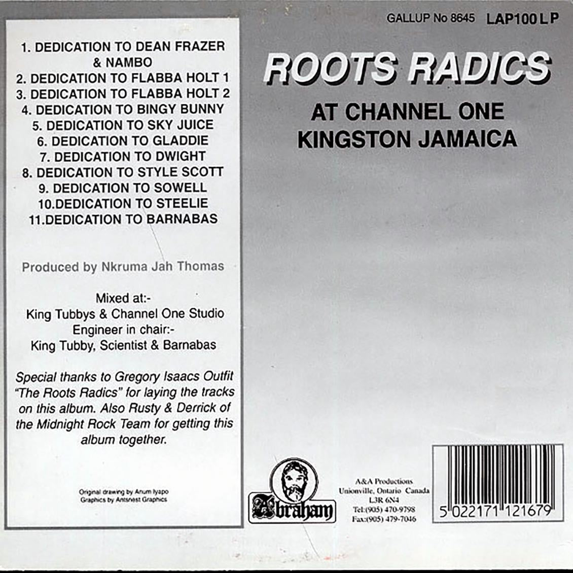 The Roots Radics - Live At Channel One (All Dub, Not Live) (colored vinyl)