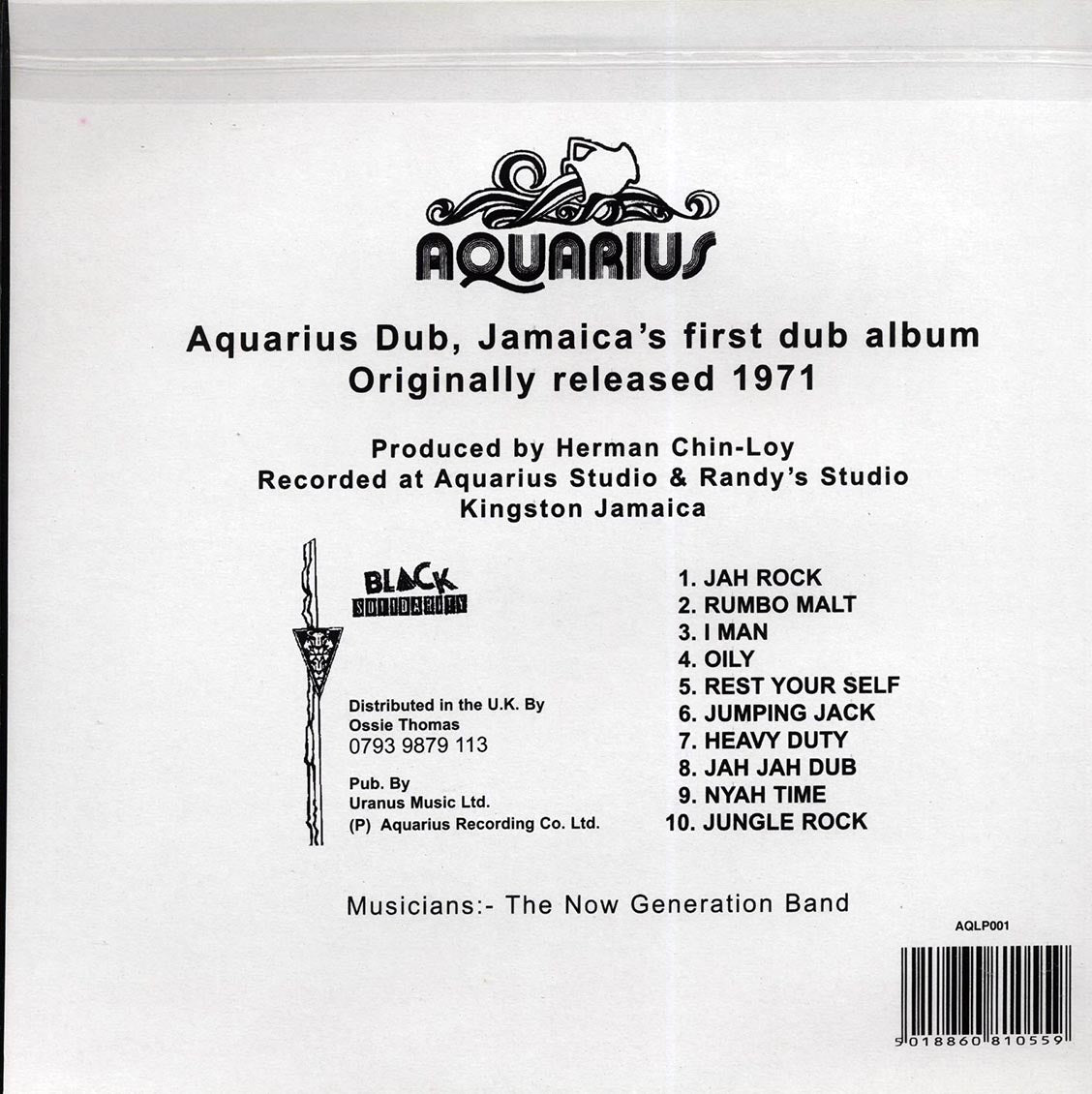 Aquarius Dub - Aquarius Dub (ltd. 500 copies made) (green vinyl)