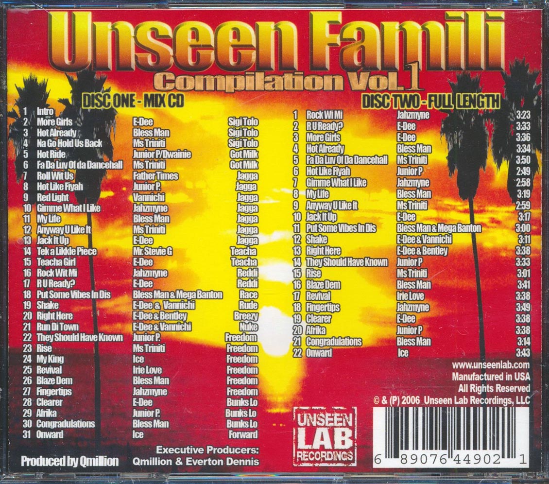 Various - Unseen Family Compilation Volume 1 (53 tracks) (2xCD)