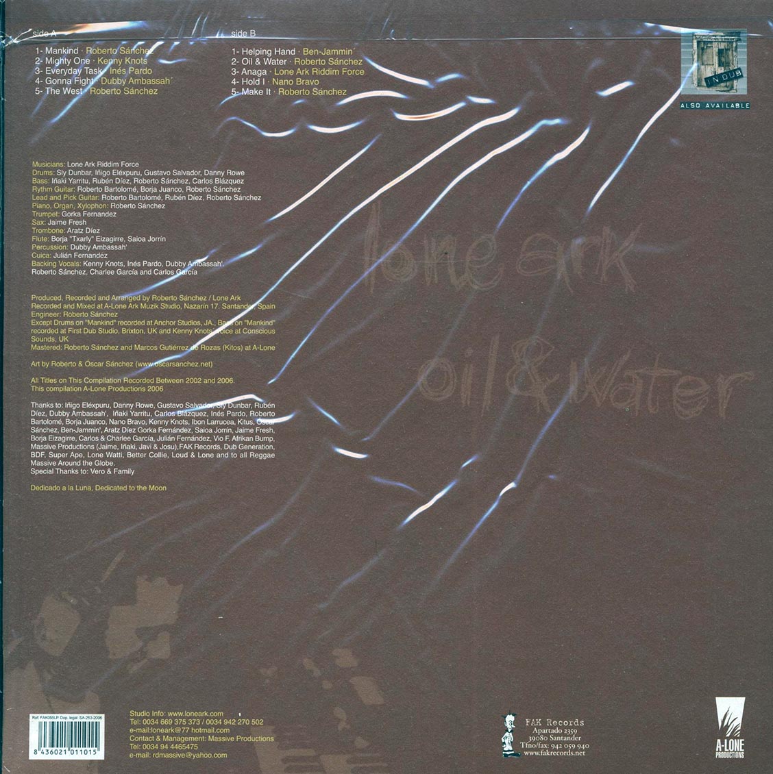 Kenny Knots, Roberto Sanchez, Lone Ark Riddim Force, Etc. - Oil & Water