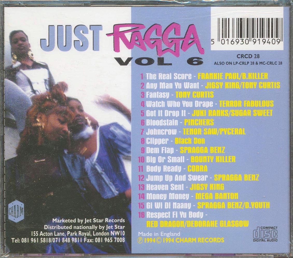 Tenor Saw, Red Dragon, Jigsy King, Etc. - Just Ragga Volume 6