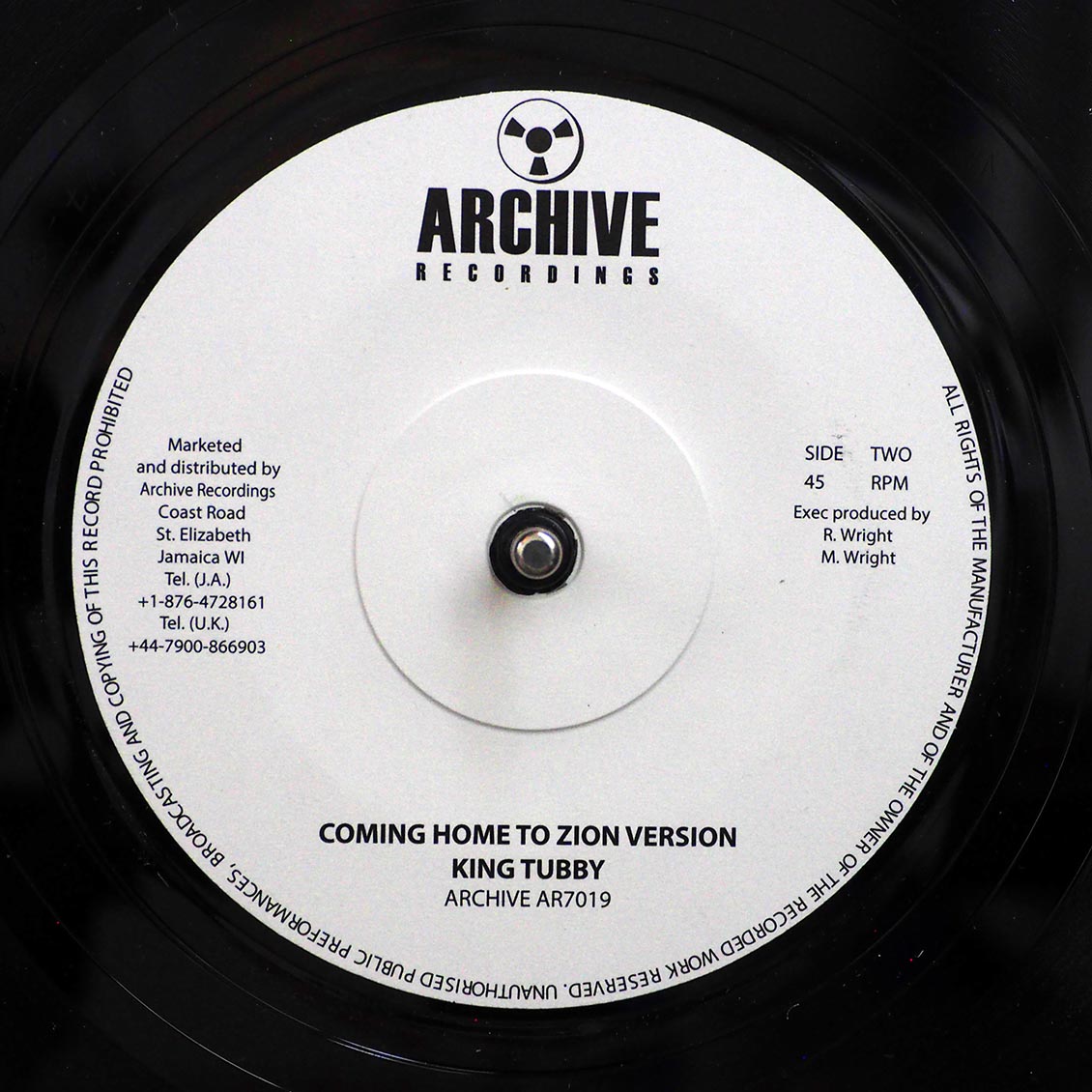 Bingy Bunny - Coming Home To Zion / Version (UK press)