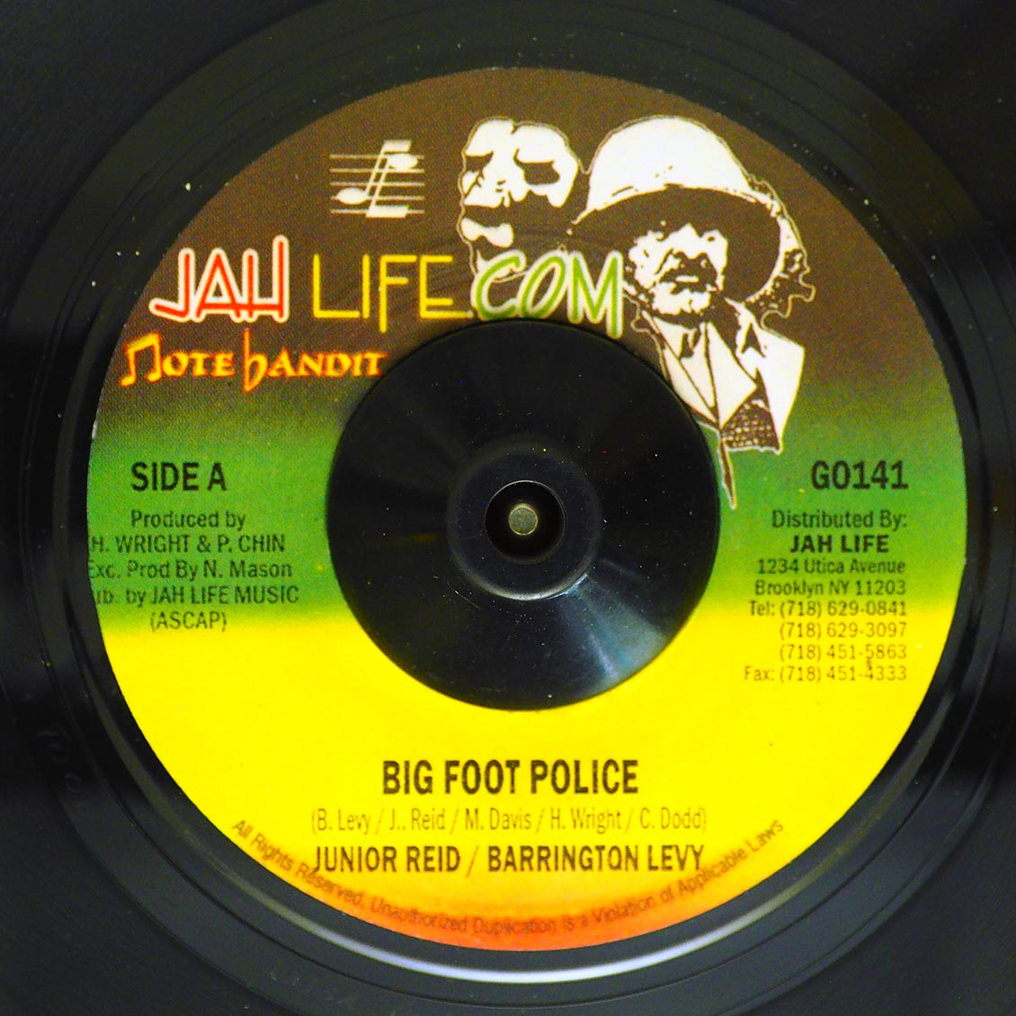 Jr. Reid, Barrington Levy - Big Foot Police / Version (rhythm: "Murderer / Hot Milk") (colored vinyl)