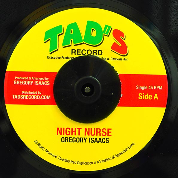 Gregory Isaacs - Night Nurse / Roots Radics - Version (rhythm: "Night Nurse") (US press)
