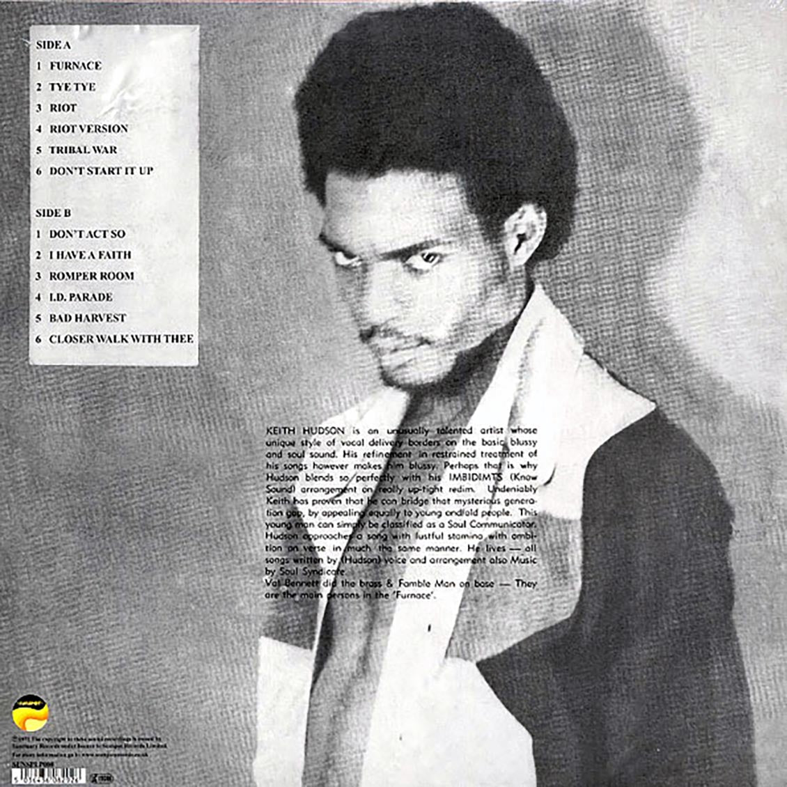 Keith Hudson - Furnace (ltd. ed.) (180g)