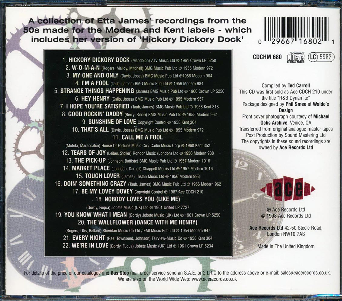 Etta James - Hickory Dickory Dock (22 tracks)