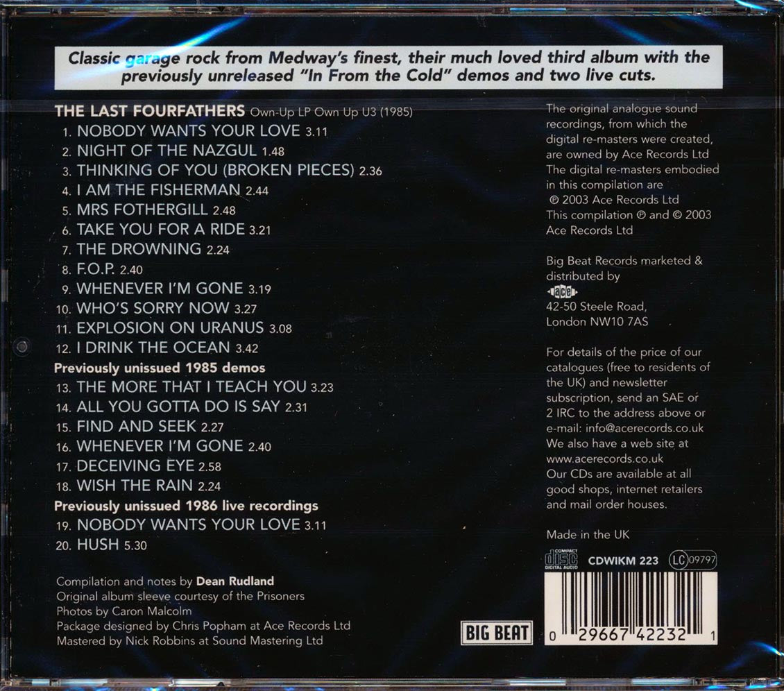 The Prisoners - Last Of The Fourfathers (20 tracks)