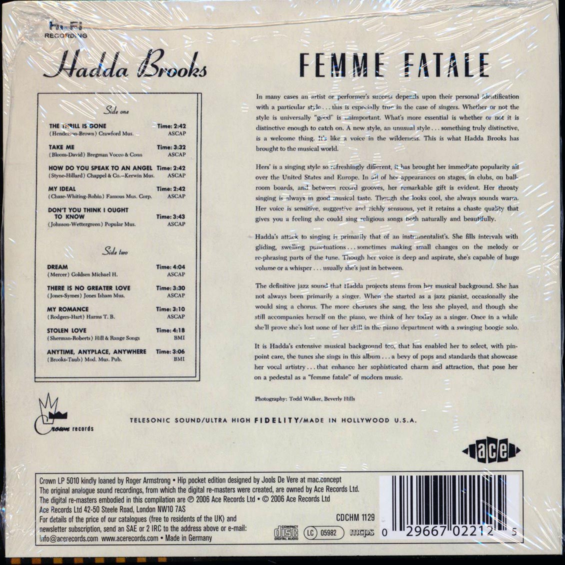 Hadda Brooks - Femme Fatale