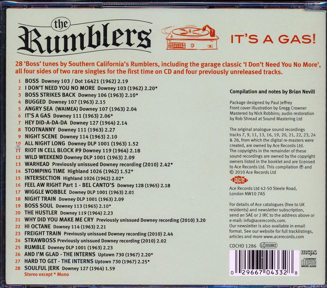 The Rumblers - It's A Gas (28 tracks)