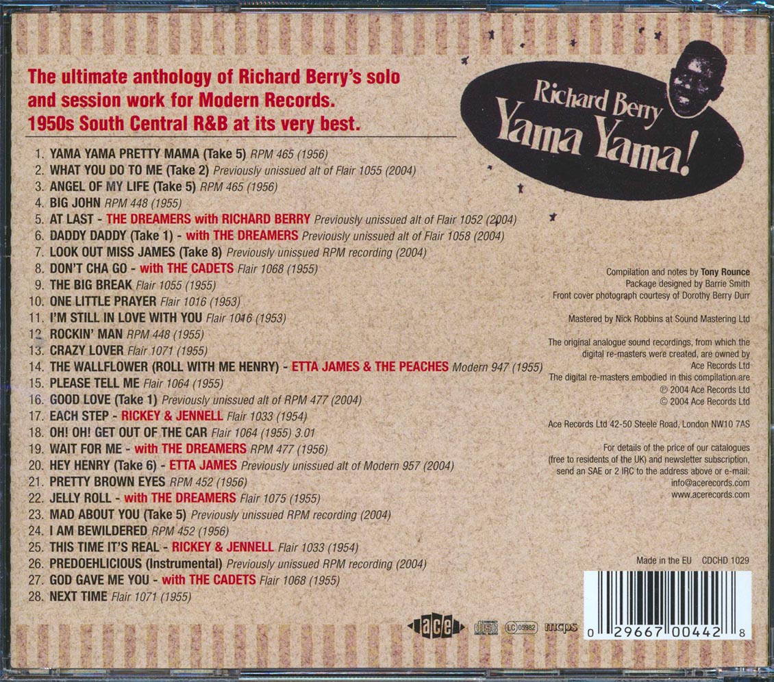 Richard Berry - Yama Yama (28 tracks)