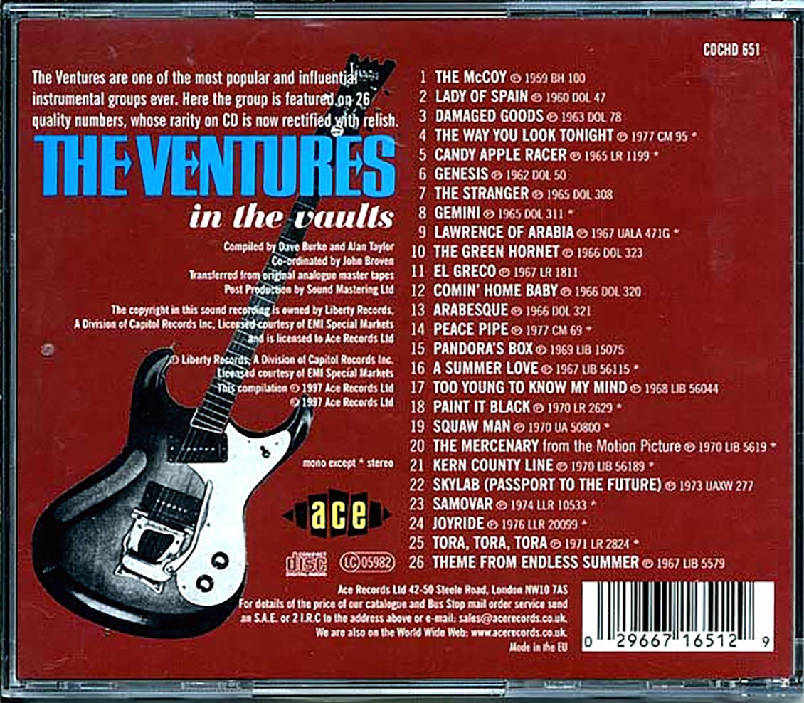 The Ventures - In The Vaults: Their Greatest Rarities Of The 60s And 70s (26 tracks)