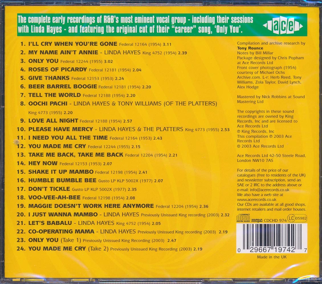 The Platters - The Complete Federal Recordings (24 tracks)