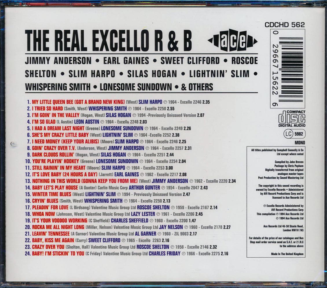 Various - The Real Excello R & B (24 tracks)