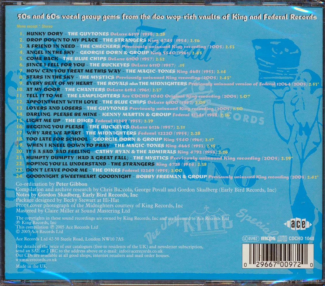 Various - King Vocal Groups Volume 3: Hunky Dory (24 tracks)