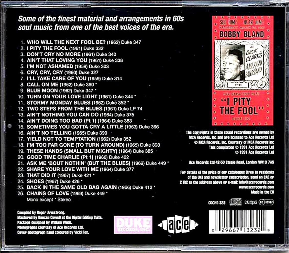 Bobby Bland - The Voice: Duke Recordings 1959-1969 (26 tracks)