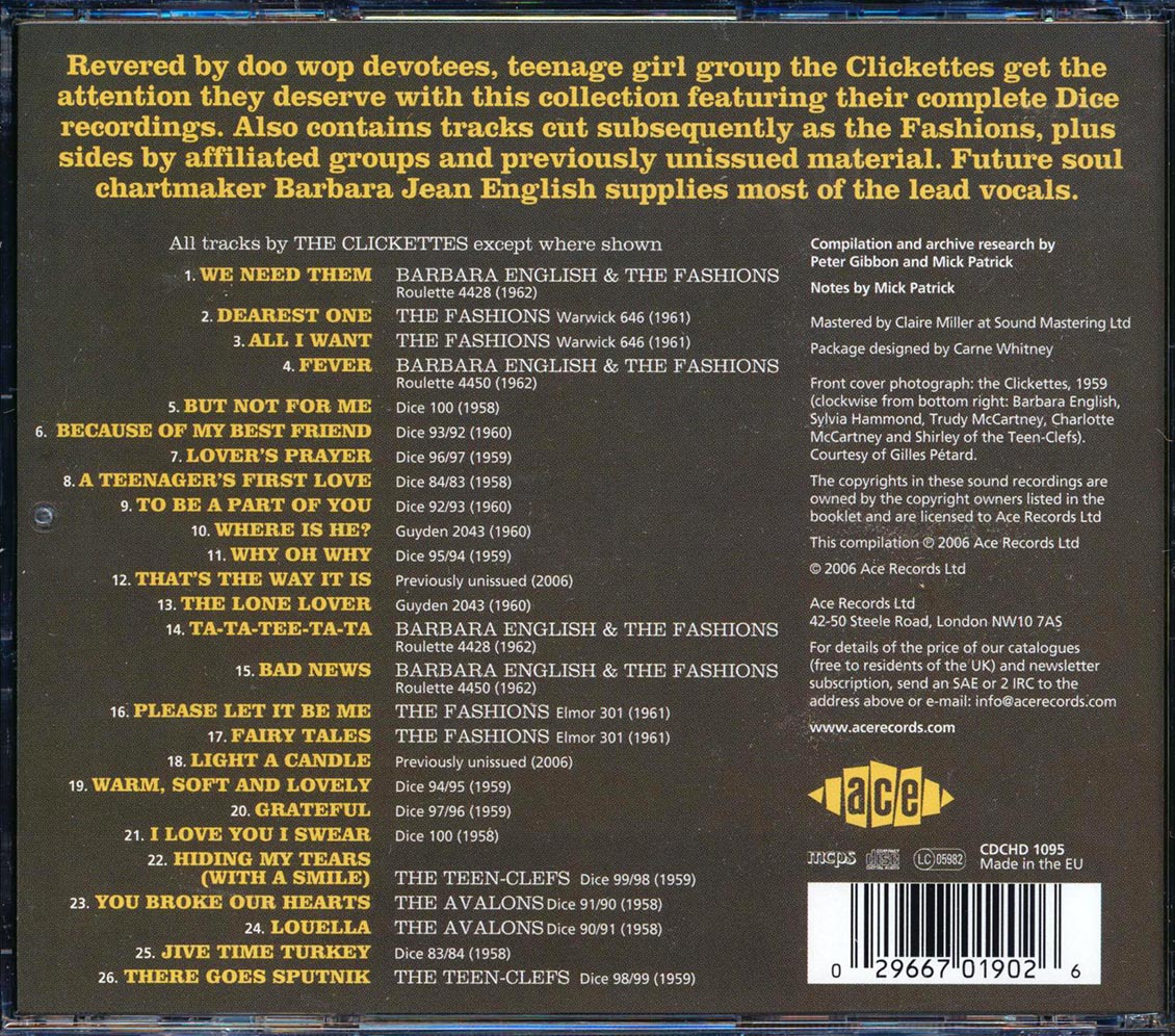 The Clickettes - The Clickettes Meet The Fashions (26 tracks)