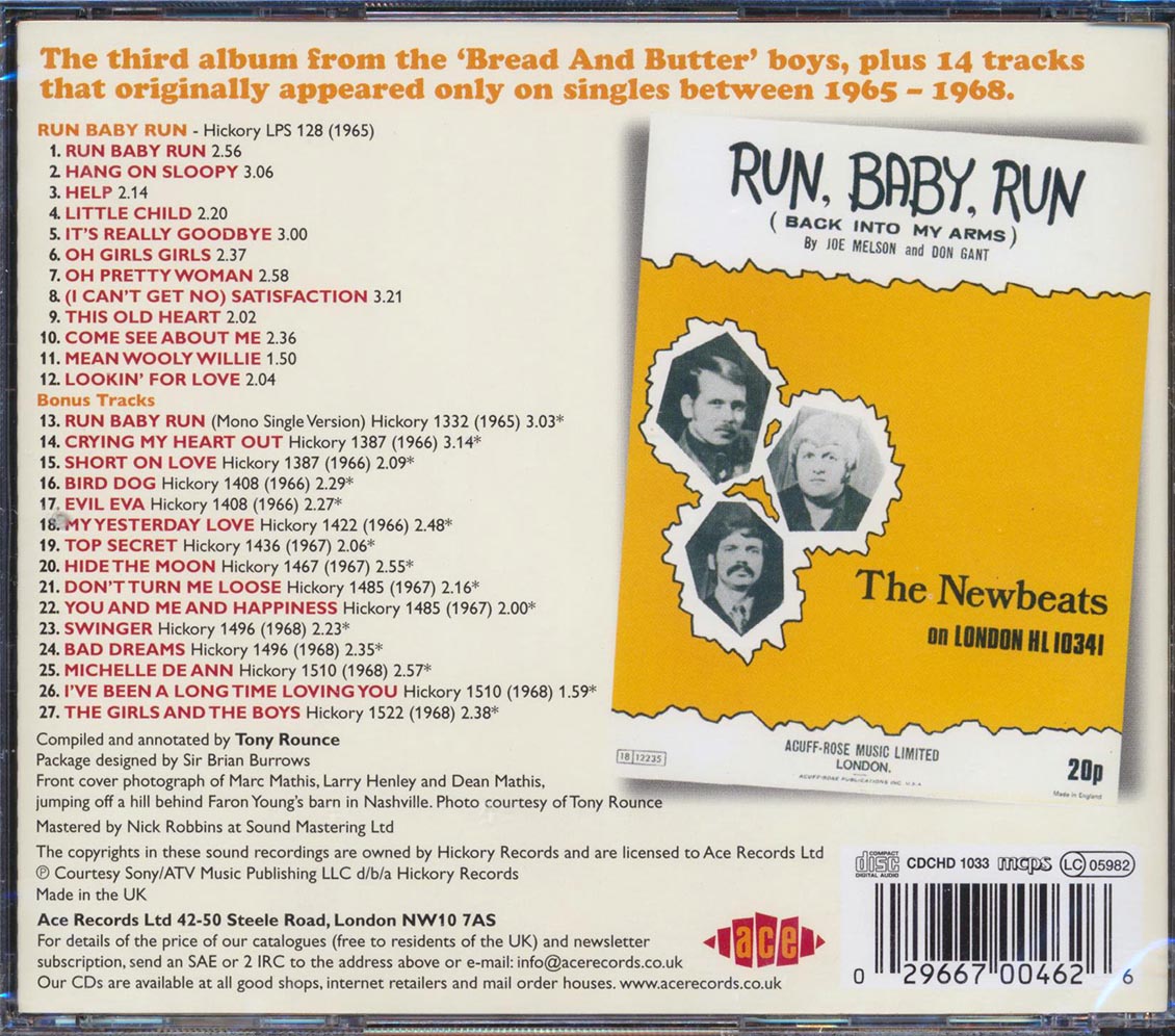 The Newbeats - Run Baby Run (27 tracks)