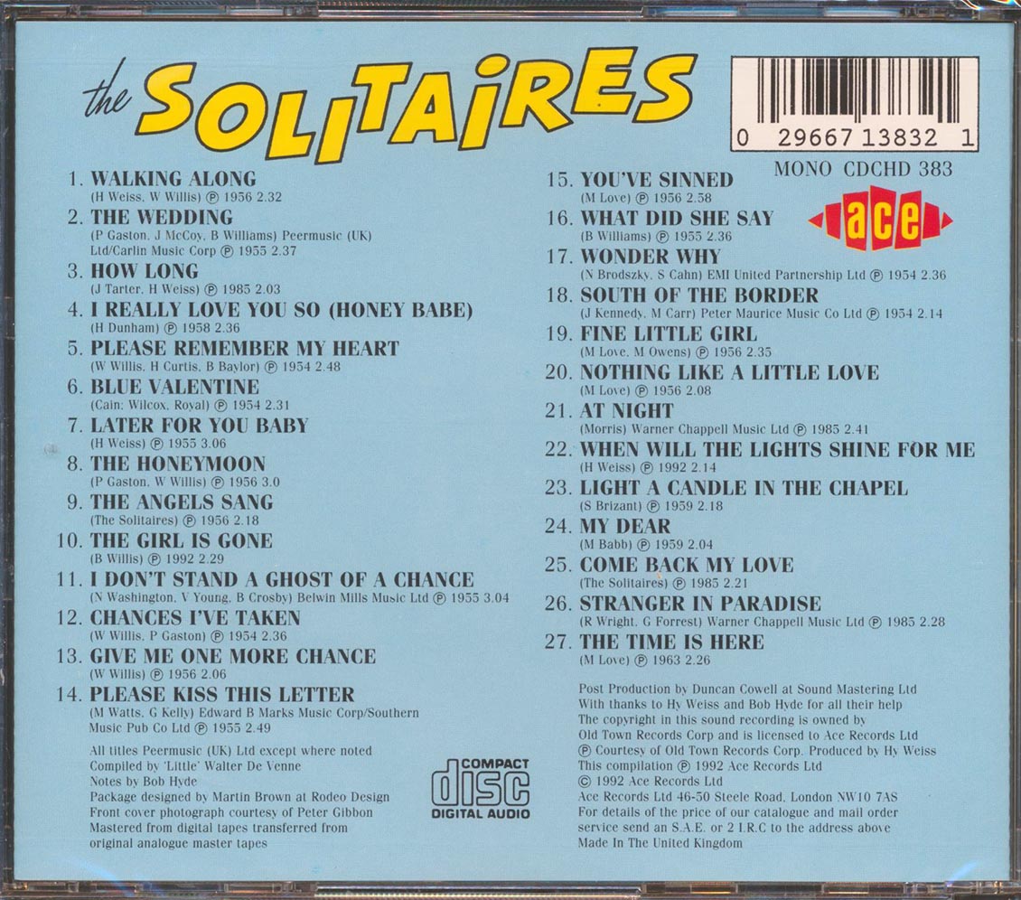 The Solitaires - Walking Along With The Solitaires (27 tracks)